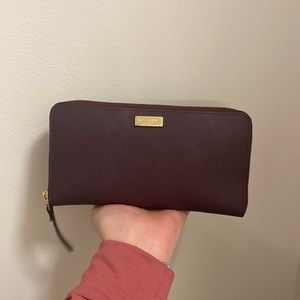Burgundy Leather Kate Spade Wallet